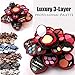 JaneDream 23 Color Eyeshadow Pressed Powder Blusher Lip Gloss Lip Pencil Mascara Lipstick Eyeliner Pen Pencil Sharpener Perfect Makeup Tools Kit Cosmetic Complete Set L01