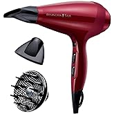 Remington Secador de Pelo Profesional Silk, Rejilla de Cerámica Sedosa, Iónico, Cabello Sin Encrespamiento, 2400 W, Motor AC,