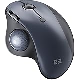 Seenda Trackball Mouse Wireless, Ergonomic Thumb Control Rollerball Mouse, 2.4G USB+ Dual Bluetooth Connection, Rechargeable 