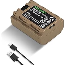 Lot 2 Batteries NP-FZ100 + Chargeur Double USB – Compatible Sony A7 IV, A7R V, A1, A9 II, FX3, FX30, ZV-E1 – 2280mAh