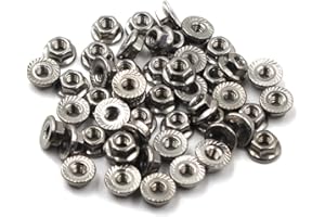 FLOMORE M5 dadi flangiati Acciaio inossidabile 304 (100 pezzi)