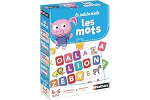 Nathan - La Petite Ecole - Les Mots - Reconstituer les Mots, Apprendre à Lire - Jeu Educatif - Coffret de 6 Jeux Progressifs - Pour Enfants de 4 à 6 ans