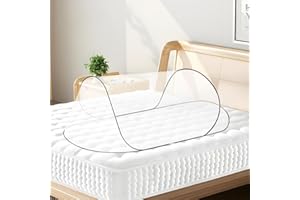 Doksvp Zanzariera per Letto Portatile, Singolo Zanzariera da Viaggio, Zanzariera Pop Up, 200 x 80 x 56 cm, Per Uso Interno Ed Esterno