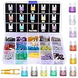 140 Stücke Mini KFZ Sicherungen Set Autosicherung...