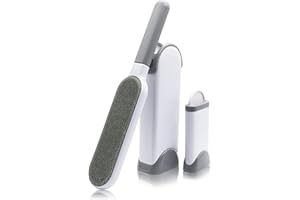 Stoat®fusselbürste Kleidung. Doppelseitige Fusselbürste Fusselbürsten-Set .Wiederverwendbarer Tierhaarentferner. Selbstreinigende Fusselbürste. Äußerst leicht zu reinigen