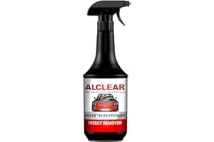 ALCLEAR Eliminador de Insectos para Coche - Eliminador de Óxido Premium para Faros, Pintura y Parabrisas - 100% de Limpieza - Eliminador de Insectos Profesional para Coche - 1000ml