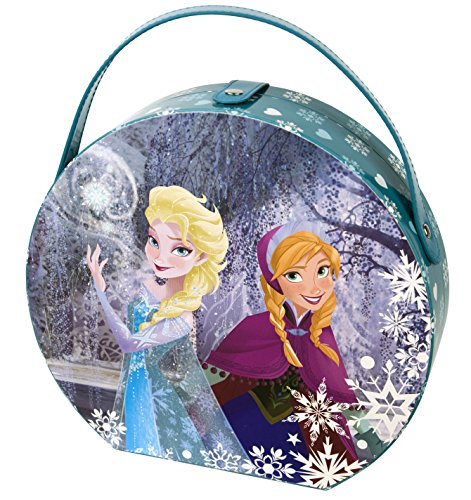 Disney Frozen großer Schminkkoffer mit Henkel und Eiskönigin-Motiv (enthält kindgerechte Schminke für Augen und Lippen, Nagellack, Ringe), Geschenk für Mädchen - 3