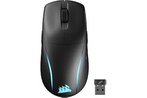 Corsair M75 WIRELESS RGB Lightweight FPS Gaming Mouse – 26,000 DPI – Swappable Side Buttons – iCUE Compatible – PC – Black