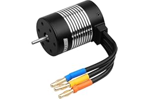 SIKKEBY Moteur sans balais RC pour voiture 1/10 540 3650 5200 KV 3,175 mm Moteur étanche à arbre haute vitesse pour la plupart des véhicules RC Échelle 1:10 Pièces de mise à jour