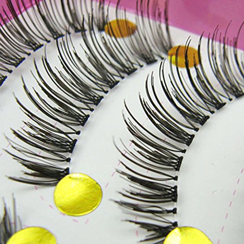 Bluelans® 10 Paar Lang Kreuz Künstliche Falsche Wimpern Weiche Dick Schwarz Eyelasches Wimpernverlängerung - 2
