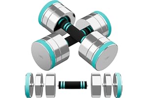 Dripex Mancuernas Ajustables de Acero de 2,5 kg 5 kg 7,5 kg 10 kg 15 kg 25 kg Pesas y Mancuernas con Mango de Espuma para Levantamiento de Pesas Fitness en casa y Gimnasio