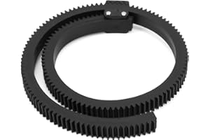 PUSOKEI Einstellbarer Zahnkranz für Follow Focus, Follow Focus Len Gear Ring Belt für Objektive mit 46-92 Mm/1,8-3,6 Zoll Durchmesser, für Alle DSLR-Kameras, Videokameras, DV-, HDV-, HD Kameras