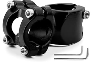 KALEXION Potence de vélo - 25,4 mm - En aluminium - Diamètre : 25,4 mm - Pour potence de vélo de 28,6 mm - Convient pour VTT, vélo de route, BMX