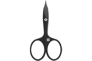 ZWILLING Forbici per unghie combinate (forbici per unghie e cuticole, bordo di taglio curvo e punta fine per un taglio preciso), premium, nero, 90 mm