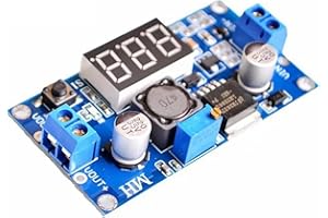TingDongWei LM2596S Convertitore Buck DC-DC con Display a LED, 2.5-40V a 1.25-37V Tensione Regolabile Modulo