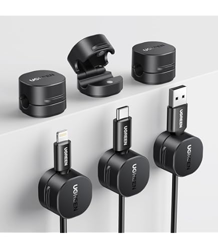 AGPTEK Supporto Cavi Clip Cavi [5 pezzi] Organizzazione Cavi