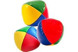 SovZovy Jonglierbälle 3er Set, Rivestimento Impermeabile，Riempiento di Paline da Giocoleria für Anfänger, lebendige Farben zur Verbesserung der motorischen Fähigkeiten