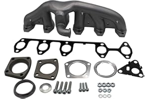 TAKPART Colector de escape con juntas 070253017A compatible con VW T5 Volkswagen Transporter 2.5 TDI