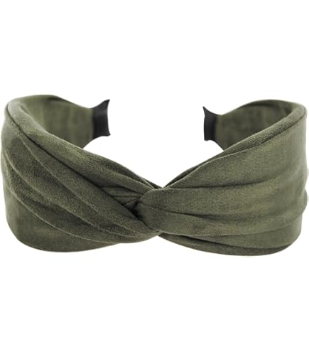 Axy Wide Headband With Refined Knot Made Of Lightweight Flannel Fabric, Beautiful Women's Headband, Hair Accessories, Hairband, HRD6 (Grey, Extra