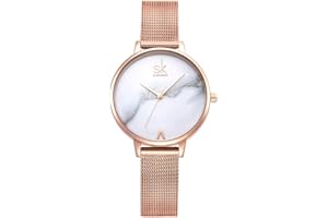 SHENGKE Creative Simplicity Women Watch Mesh Band Elegant Women Watches Ladies Business Wristwatch
