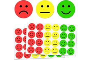 QEQSHQO 600 Unidades de Pegatinas para niños, Comportamiento Cuadro de recompensas, Calendario de tareas, Maestros escuelas (2,5 cm) (Rojo, Amarillo, Verde)