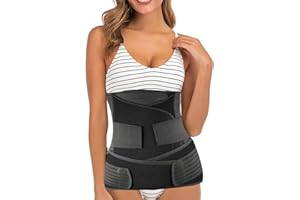 PLETHEON 3 In 1 Postpartum Belly Band Post Pregnancy Abdominal Belt For Women After Birth Belly/Waist/Pelvis Wrap Postnatal S