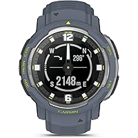 Garmin Unisex – Erwachsene Instinct Crossover Smartwatch, Granitblau/Silber, One Size