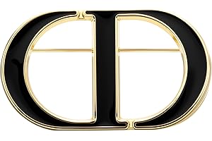 BZZSMXN Gold Brosche Damen Buchstabe Brosche Silber 925 Monogramm Broschen & Anstecknadeln für Damen, Mode Briefbrosche Broschen für Kleidung Elegante Anstecknadel, Dupes Schmuck Geschenke für Frauen