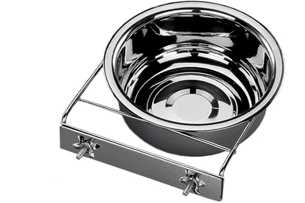 Nobby Mangeoire avec 2 Vis en INOX pour Oiseau 18 cm 1,30 L