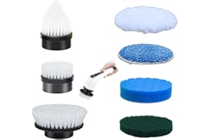 Leebein Electric Spin Scrubber Cabezales de Cepillo de Repuesto, 7 Piezas Kit de Accesorios de Cepillo Adicional para Leebein ANS-8050 Fregadora Eléctrica Giratoria