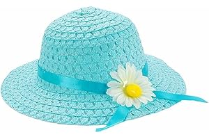 SAMGU Strohhut mit Band Mädchen Kind Strand Hüte Blumen Strohhut Kappe Kind Sommer Hut