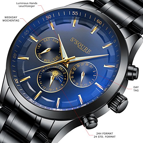Alienwork-mechanische-Automatik-Armbanduhr-Multi-funktion-Automatikuhr-Uhr-Herren-Uhren-elegant-modisch-Metall-schwarz-S004GA1-G-05