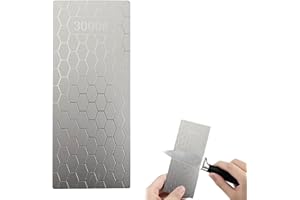TMRBBESTY Diamant Schleifstein, Wetzstein, Abziehsteine, Messerschärfer, Messerschleifer, 3000 Körnung mit Rutschfestem Pad, Wabenoberfläche für Metallklinge Schärfen Polieren