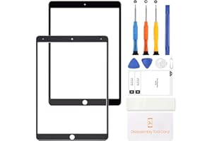 LADYSON Ersatz-LCD-Display Compatible für iPad Air 3 2019 3. Generation A2152 A2123 A2153 A2154 Front-Außenglas, Reparatur-Set mit Werkzeug (kein Touchscreen-Digitizer) Schwarz