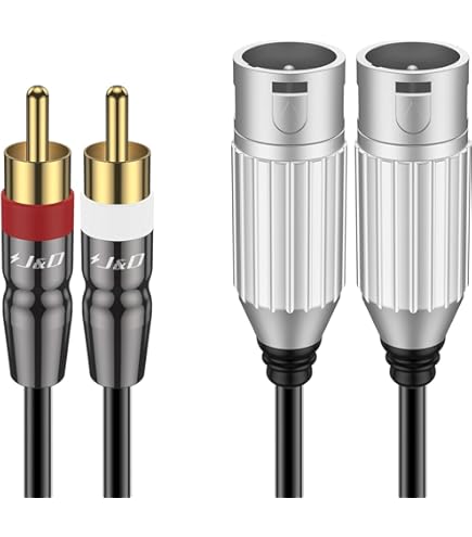 Cavo Audio XLR Maschio A 2 RCA Maschio - 1.5m Per Mixer, Microfoni, Amplificatori - Foto 9