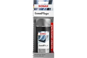 SONAX Gummivårdare med svampmapplikator (100 ml) rengör, vårdar och håller alla gummidelar elastiska, förhindrar frysning och fastklistring av gummitätningar
