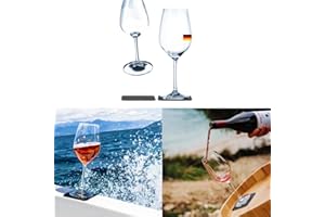 SILWY EINFACH ANZIEHEND. silwy® bicchieri magnetici bicchieri di cristallo fine con magneti perfettamente integrati e sottobicchieri in nano-gel metallico - bicchieri da campeggio antiscivolo (vino // 0,25 litri)