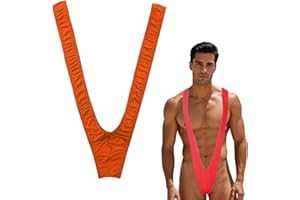 DLICSY Borat Mankini Man Underwear,Man Mankini Borat Mankini Joke Gifts for Men,Sexy Underwear Man Thong Funny Prank Fancy Dress Costume Men's Thong One Piece Swimsuit Mens Holiday Essentials