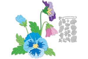 ‎DELORIGIN DELORIGIN Stiefmütterchen Stanzschablonen Kartenränder Stich Stanzform Karbonstahl Phalaenopsis Stanzungen Schablonen Karten Scrapbooking Für DIY Papierbastelarbeiten Alben Geschenkdekoration