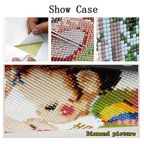 Druck DIY Diamond Painting Hund full Bereich, Kunstharz, rechteckig Stick Paste Home Decor Wall Dekorative Malerei 20X20CM - 5