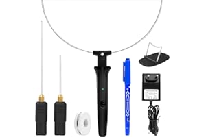 Vanwoke Coupeur de Mousse Electrique,coupeur de mousse en polystyrène 18W,3-en-1 coupeur de mousse à fil chaud avec alimentation électrique commutée,pour la mousse spongieuse