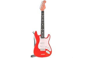 Bontempi - Chitarra Elettrica per Bambini Rock / 67 cm, Cintura Regolabile, 9 Melodie Incluse