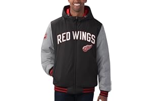G-III SPORTS G-III - NHL Detroit Red Wings Cold Front Polyfilled Padded Jacke Farbe Schwarz