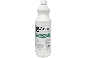 G GABRI Gabri Professional Cream Peroxide 30 Volume 9% 1000 ML, Mineral Oil Enriched Hair Developer Premium Hydrogen Peroxide for Hair Colouring, Bleaching and Salon Treatments