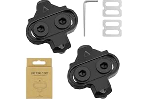 flintronic 2 Piezas Calas para Zapatillas de Pedales MTB SPD, Interiores y conducción al Aire Libre