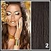Athenia® 22'' inch Clip in Futura Hair Extensions - Six Piece Full Head set - ** 150 GRAMS of hair per pack** - Heat Style up to a Massive 200 Degrees - Superior Salon Quality - Natural Look & Feel - Colour #2 Dark Brown