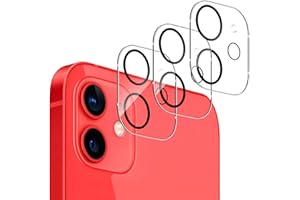 QULLOO Kamera Schutzfolie kompatibel mit für iPhone 12 [3 Stück], 9H Härte HD klar Linse Panzerfolie [Anti-Kratzen] Kameraschutz für iPhone 12 6,1 Zoll