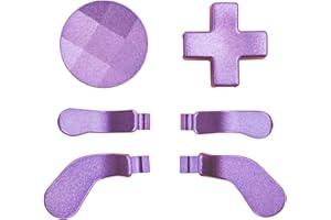 YUNMGALH For Elite Series 2 Metal D-pads Paddles Buttons Replacement for Xbox One Elite Controller & Elite Controller Series 2 Model 1797 & Elite Series 2 Core- Plating Purple