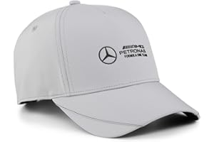 PUMA Casquette de Baseball Mercedes AMG Petronas Motorsport Erwachsener Mercedes Team Silver Gray, Mercedes Team Silver Gray, Taille Unique