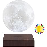 VGAzer Moon Lamp 3D Printing Magnetic Levitating Moon Light Floating Rotating Moon Lamps for Home,Office Decor,Holiday-6 Inch